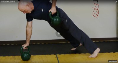 Kettlebell Push-Pull